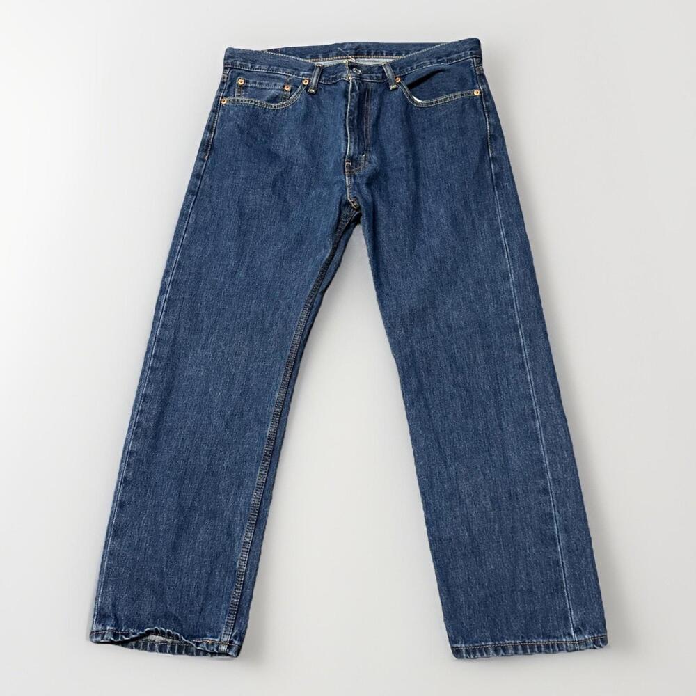 Levi's‎ 505 Jeans Men's 36x29 Blue Regular Straight Medium Wash Denim